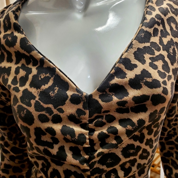 Zara Animal print mini dress - Picture 3 of 8